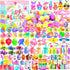 OCTERIC 360 Pcs Prefilled Easter Egg Toys Set Include 120 Pastel Color Plastic