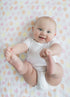 Set 2, Amazing Baby Silky Swaddle Muslin Blankets, of Bamboo Viscose, Petals and Dots, Pink