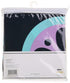 One Grace Place Magical Michayla Changing Pad Cover, Main: Black. Additional: Pink and Turquoise