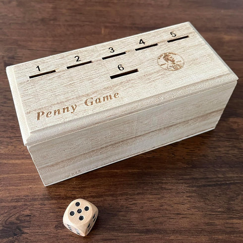 Penny Game - Fun Board Game Works with Coins, Get Rid of Coins to Win, for 2+ Players