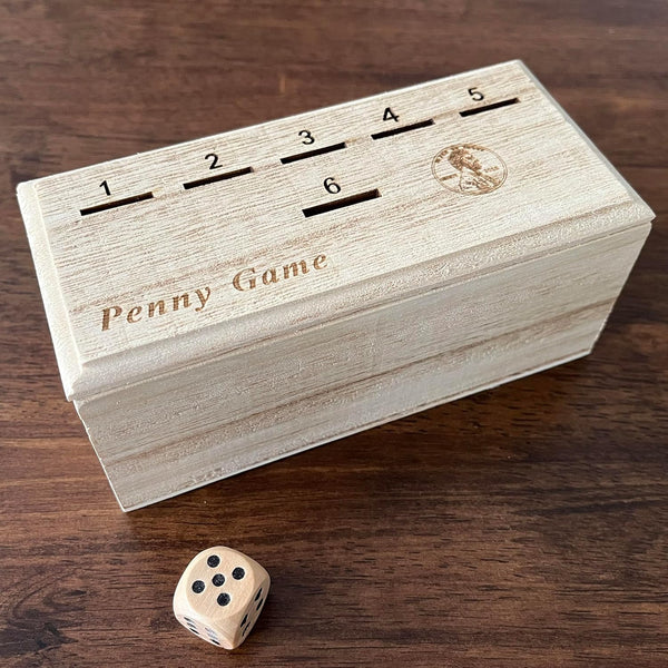 Penny Game - Fun Board Game Works with Coins, Get Rid of Coins to Win, for 2+ Players