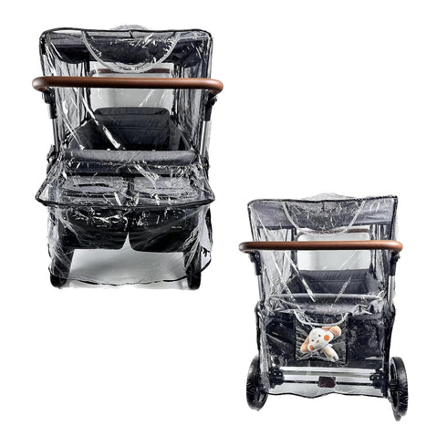 Ezkindheit 2in1 Big Size Rain Cover for Stroller, Mosquito Net for Trolley Cart, Big Cover with Window for Picnic