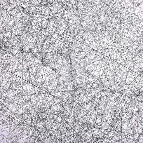 Bgraamiens Puzzle-The Lines - 1000 Pieces Black and White Simple Fashion Challenge Jigsaw Puzzles
