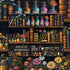 PICKFORU 1000 1000 Magic Bookshelf Puzzles for Adults Pieces, Vintage Book Wildflower Pages Jigsaw Puzzle Pieces, Plant
