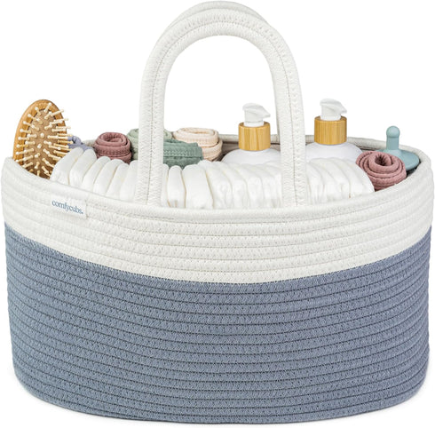 Compact Baby Organizer with Changing Pad - Comfy Cubs Diaper Caddy Bundle