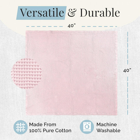 40 40 inches Stroller Society - Swaddles for Newborns & Toddlers, Soft Receiving Blankets Girl & Boy Can Use, Comfy