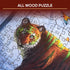 Ravensburger Jungle Tiger 500-Piece Vibrant Wooden Jigsaw Puzzle, Eco-Friendly Materials, Stress-Reducing Fun