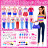 91 Pack Doll Clothes and Accessories - 5 Wedding Gowns, 5 Fashion Dresses, 20 Shoes for 11-12 Inch Dolls