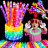 Glow Sticks Party Favors, 8 PCS LED Pop Tubes, Glow Necklaces, Bracelets, Light up Camping Toys for Kids, Fun Supplies
