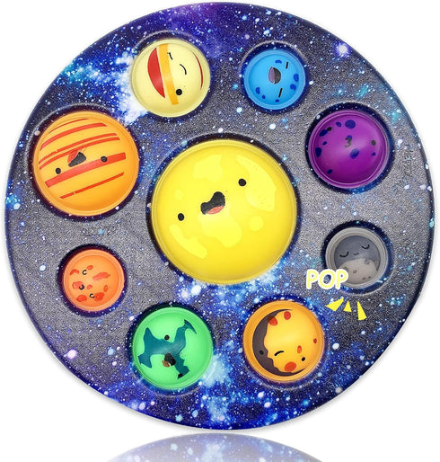 Eight Planet Cave Bubble Push Sensory Fidget Toy, Galaxy Cave Digits, Simple Sensory Anxiety Relief for Kids