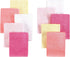 Little Treasure Unisex Baby Rayon from Bamboo Luxurious Washcloths, Pink Yellow, 10-Pack
