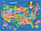 RoseArt Map of USA Puzzle for Kids 100 Large Pieces, 24" x