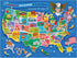 RoseArt Map of USA Puzzle for Kids 100 Large Pieces, 24" x
