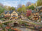 CEACO Thomas Kinkade Summer in Cobblestone Village 1000 Piece Jigsaw Puzzle for Adults - Perfect for Game Nights
