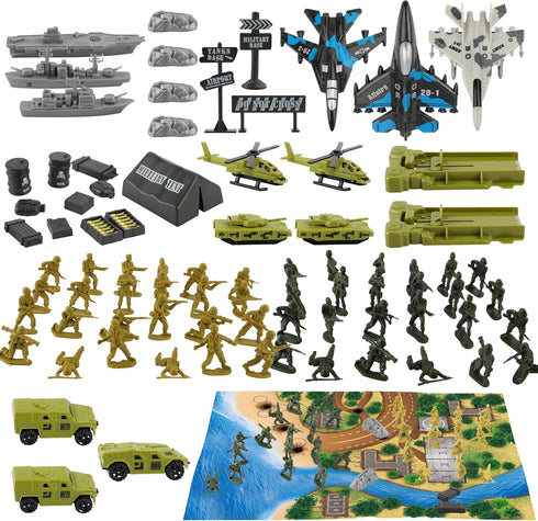 TOY Life Army Men Playset- Army Men Action Figures, Toy Soldiers for
