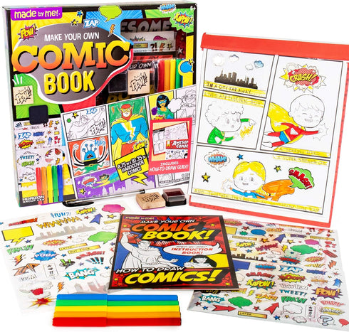 Made By Me Make Your Own Comic Book Storytelling Kit for Kids,