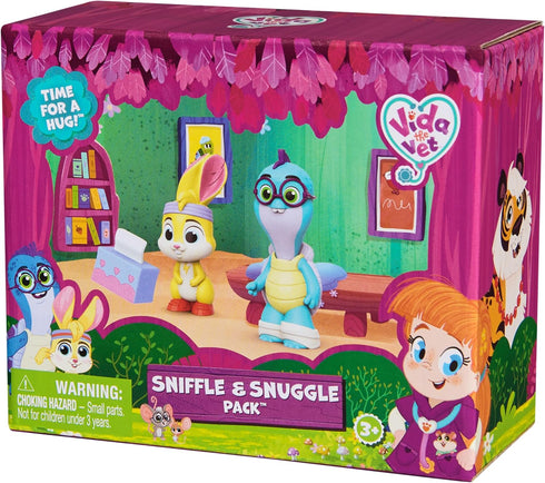 Sniffle & Snuggle Pack with Zig Zag & Tidbit Action Figures, Tissue Box Accessory, Kids Toys Ages 3 and up