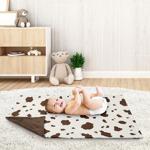 Country Sweet Jojo Designs Wild West Cow Baby Boy Receiving Security Swaddle Blanket for Newborn or Toddler Nursery Car