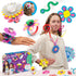 Clixo Sparkle Pack 34-Piece Magnetic Building Set with Holographic Patterns | Create