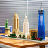 New York Skyline Micro Building Blocks Set, City Architecture Model Kit for Adults and Kids, 3452 Pieces