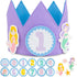 BONNYCO Mermaid Birthday Crown with Interchangeable Numbers 0 to 9, Themed Figures for Girls Birthday Gifts
