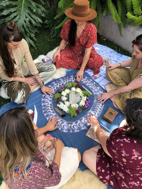 The Moon Deck - Eco-Printed Premium Oracle Set with 44 Cards and Guidebook for Women’s Intuition and Self-Love