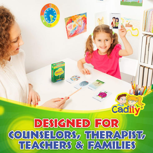 Conversation Cards for Social Skills Games, Emotional Learning Activities, Group Therapy Games for Kids, Play Therapy