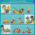 RiteHold 43PCS 2 Set 3-8 Magnetic Tiles for Kids Mini Magnet Tiles Building Toddlers Magnetiles Travel Toys with Case
