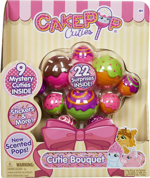 Basic Fun CakePop Cuties, CakePop Bouquet, Squishies, Includes 25 Surprises!
