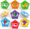 Coogam 12PCS Dinosaur Bath Toys, 12pcs Floating Dinosaur Bathtub Toy Set for