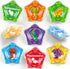 Coogam 12PCS Dinosaur Bath Toys, 12pcs Floating Dinosaur Bathtub Toy Set for