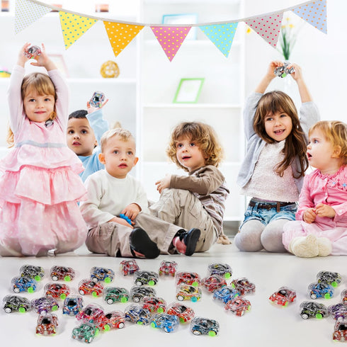 100 (100 GOLDGE Mini Pull Back Cars - Party Favors for Kids, Small Race Cars for Toddlers, for Treasure Boxes