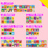 50 PCS Kid First Cognitive Flashcards, Double Sided Colorful Cards for Pre-K Learning Tool