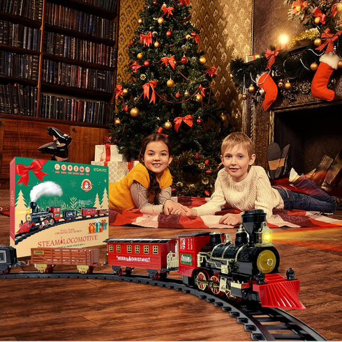 Set Sets 3 4 5 6 7 8+ OCHIDO Train - Christmas Train for Under The Tree, Electric Train Toy Gift for Boys Girls