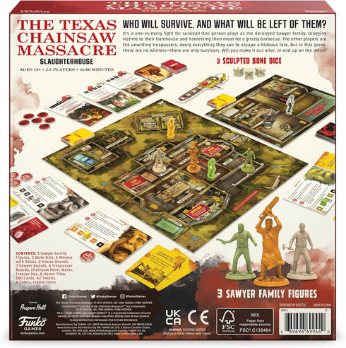 The Texas Chainsaw Massacre Slaughterhouse Strategy Board Game for 2-5 Players, Ages 13 and Up