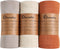 3-Pack 100% Cotton Muslin Swaddle Blankets, Large 47 x 47 Inches Breathable