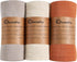 3-Pack 100% Cotton Muslin Swaddle Blankets, Large 47 x 47 Inches Breathable