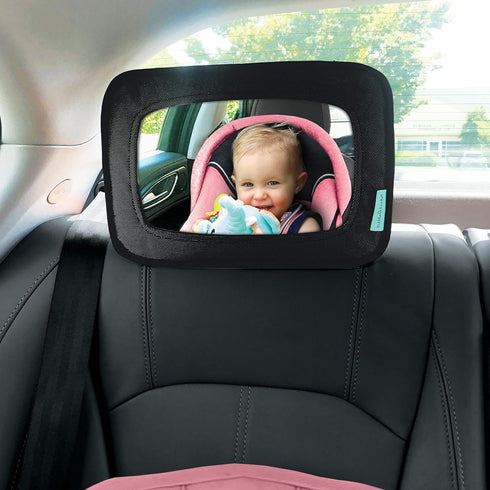 Rear Facing Baby Safety Mirror, Clear Wide View Car Seat Mirror for Baby and Toddlers, Essential for Safety