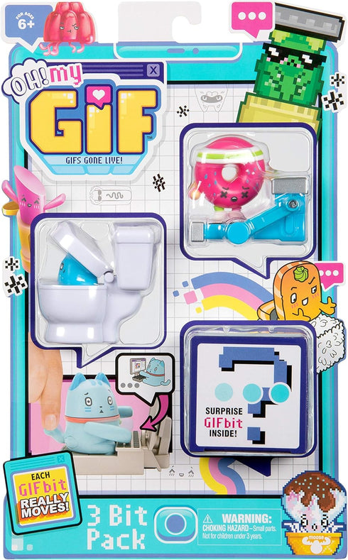 OH! MY GIF, Working Out Doughby Pack - Includes 3 Funny GIFS Brought to Life, Multicolor, Model Number 24119