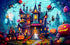 1000 Pieces Puzzle for Adults, Halloween Puzzle, Horror Haunted House Puzzle Pieces,Holiday Party Gifts Puzzles (Halloween -1, 1000)