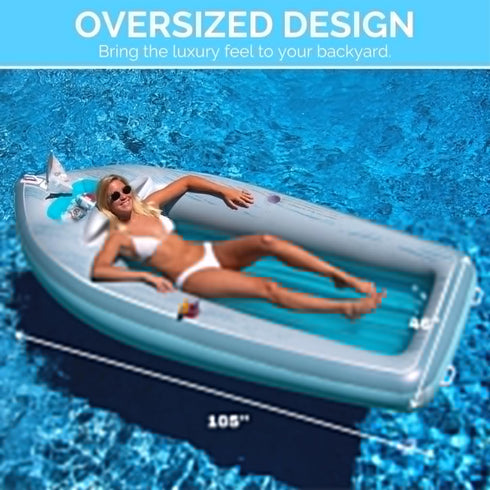 SWIMLINE Swimming Inflatable Pool Float Lounger Raft Mattress, Fun Mat, Classic Cruiser, Blue