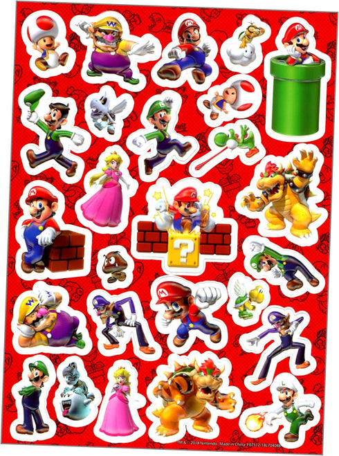 Super Mario Stickers Bundle: Includes Mario Stickers, Reward Stickers, and More for Kids