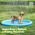60" (60in, SLOOSH Non-Slip Splash Pad Sprinkler - Outdoor Water Toys Play Mat for Toddlers Kids Dogs, Outside Thickened
