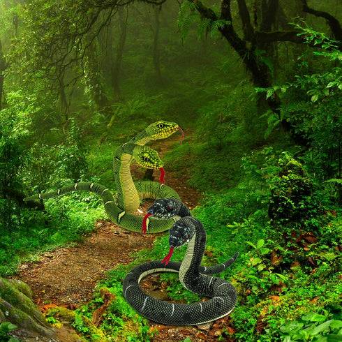 52'' Snake Plush Toy, Washable Simulated Cuddle Toy, Cute Children's Gift for Boys and Girls, Two-Headed Finger Puppet,