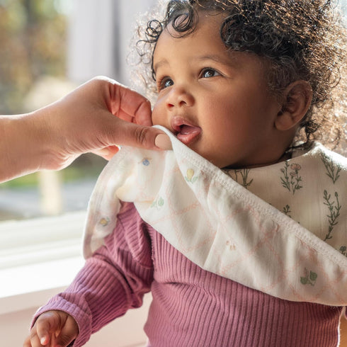4-Layer 22.5 11, 2-Pack, aden + anais Silky Soft Bamboo Viscose Burpy Bib Multi-Use, Absorbent Burp Cloth