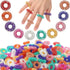 Nuogo 300 Pcs Acupressure Rings Spiky Sensory Finger Rings for Fingers Stress