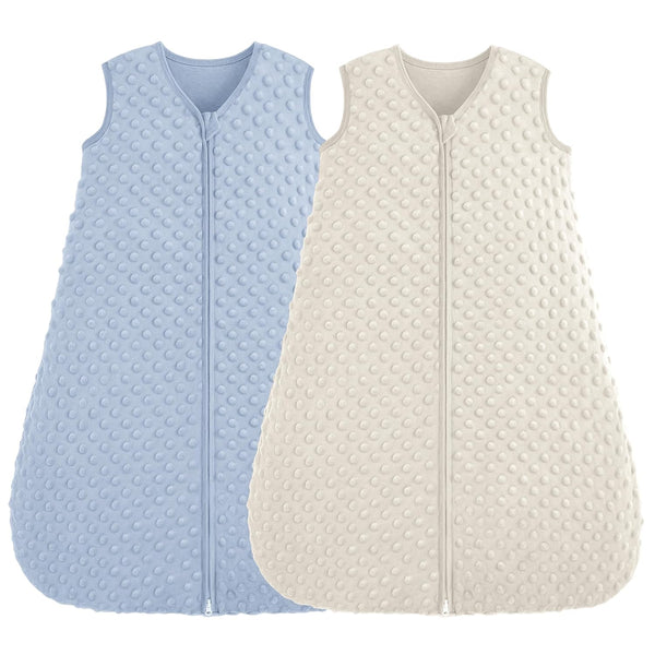 Fleece Baby Sleep Sack 0-6 Months, 1.5 TOG Cotton Baby Wearable Blanket