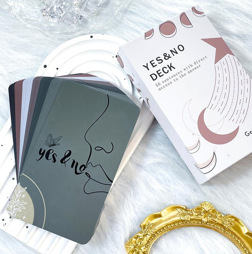 Yes No Oracle Cards Deck, Intuition Oracle Cards for Beginners, Simple and Direct Answer Cards