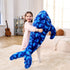 IKASA Large 43" Blue Whale Stuffed Animal Plush Toy, Giant Cute Jumbo Fluffy Fat Marine Plushie for Kids