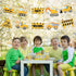 DISHIDIANZI 10 Pcs Construction Themed Party Cardboard Cutout Porch Banner Sign Decoration Supplies for Kids Baby